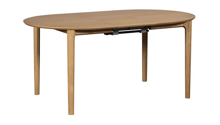 G Plan Winchester D-End Dining Table Extended Angle